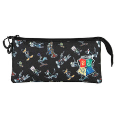 Looney Tunes Harry Tunes-Astuccio Triplo FAN 2.0, Nero