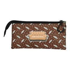 Friends Central Perk-Trousse Triple FAN 2.0, Brun