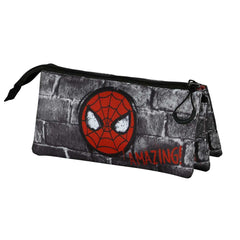 Marvel Spiderman Amazing-Astuccio Triplo FAN 2.0, Multicolore