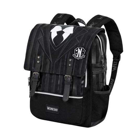 Wednesday Uniform-Oxford Backpack, Black