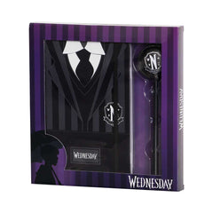 Wednesday Uniform-Gift Box with Diary and Fashion Ballpoint Pen, Black