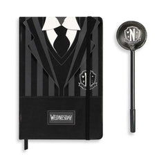 Wednesday Uniform-Gift Box with Diary and Fashion Ballpoint Pen, Black