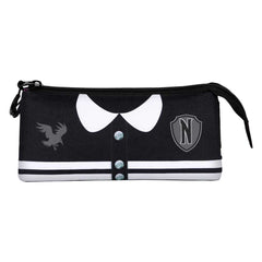 Wednesday Varsity-FAN Triple Pencil Case 2.0, Black