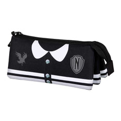 Wednesday Varsity-FAN Triple Pencil Case 2.0, Black
