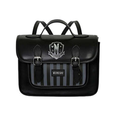 Wednesday Mercoledì Original-Borsa a Tracolla-Zaino Satchel, Nero