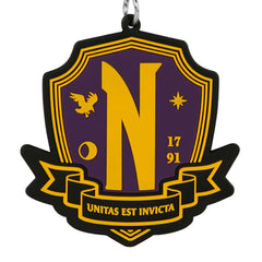 Wednesday Miércoles Emblem-Llavero Brand, Lila