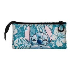 Disney Lilo e Stitch Aloha-Astuccio Triplo FAN 2.0, Blu