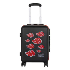 Naruto Clouds-Maleta de Cabina ABS 4 Ruedas, Negro
