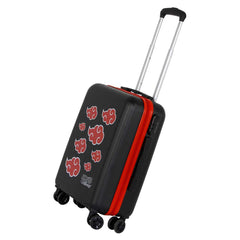 Naruto Clouds-Maleta de Cabina ABS 4 Ruedas, Negro