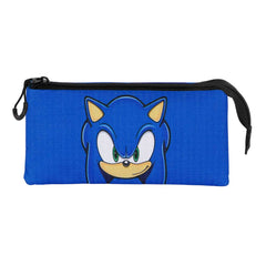 Sonic The Hedgehog - SEGA Sight-Triple Pencil Case, Blue