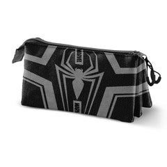 Marvel Spiderman Town-Astuccio Triplo, Nero