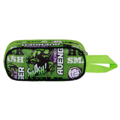 Marvel Hulk Superhuman-3D Double Pencil Case, Green