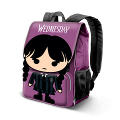 Wednesday Miércoles Chibi-Mochila Expandible EXP, Lila