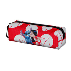 Disney Lilo and Stitch Kiss-FAN Square Pencil Case 2.2, Red