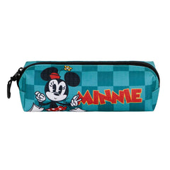 Disney Minnie Mouse Indigo-Estuche Portatodo Cuadrado FAN 2.2, Turquesa