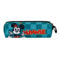 Disney Minnie Mouse Indigo-Estuche Portatodo Cuadrado FAN 2.2, Turquesa