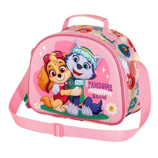 Paw Patrol Friendship-Borsa Porta Merenda 3D, Rosa