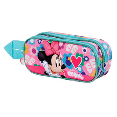 Disney Minnie Mouse Heart-Trousse 3D Double, Rose