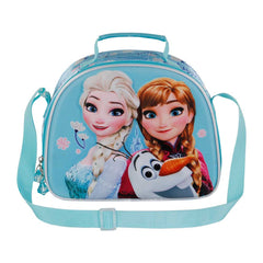 Disney Frozen 2 Happiness-Borsa Porta Merenda 3D, Turchese