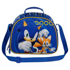 Sonic The Hedgehog Tails-Borsa Porta Merenda 3D, Blu