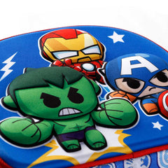 Marvel Avengers Mini Heroes-Borsa Porta Merenda 3D, Multicolore