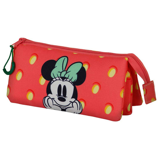 Disney Minnie Mouse Fresh-Triplicate Pencil Case, Pink