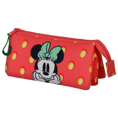 Disney Minnie Mouse Fresh-Triplicate Pencil Case, Pink