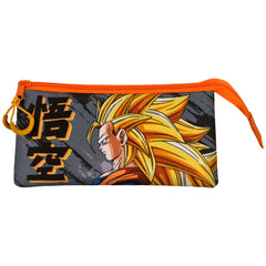 Dragon Ball Warrior-Triple Pencil Case, Multicolour
