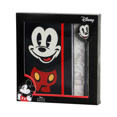 Disney Mickey Mouse Face-Gift Box with Diary and Fashion Ballpoint Pen, Multicolour