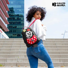 Disney Minnie Mouse Face-Sac à dos Heady, Multicolore