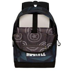 Marvel Metal-Silver HS Backpack, Black