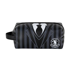 Wednesday Mercoledì Uniform-Borsa da Toilette da Viaggio Brick PLUS, Nero