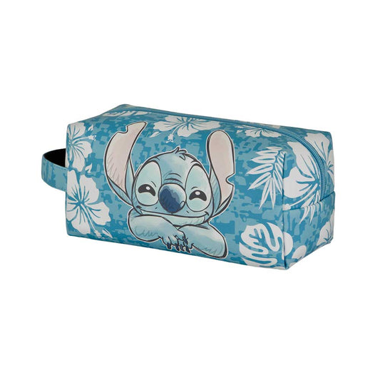 Disney Lilo and Stitch Aloha-PLUS Brick Travel Toiletry Bag, Blue