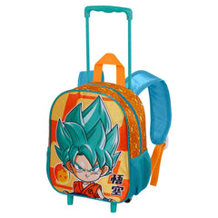 Dragon Ball Super-Sac à dos à Roulettes Petit, Multicolore