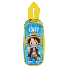 One Piece Monkey-Estuche Portatodo Doble, Azul