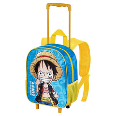 One Piece Monkey-Zainetto con Ruote Piccolo, Blu