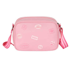 Barbie Travel-Bolso Bandolera Fashion Pequeña, Rosa