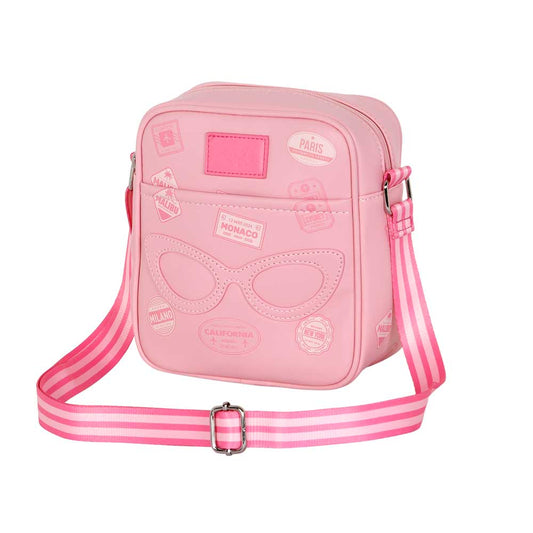 Barbie Travel-Bolso Bandolera Sling Fashion, Rosa