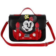 Disney Minnie Mouse Face-Borsa a Tracolla-Zaino Satchel, Multicolore