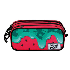 Oh My Pop! Melty Melon-Estuche Portatodo Trick FAN 2.2, Verde