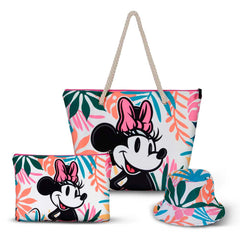 Disney Minnie Mouse Island-Borsa da Toilette Pochette Soleil, Multicolore