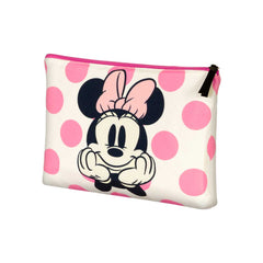 Disney Minnie Mouse Dots-Borsa da Toilette Pochette Soleil, Rosa