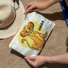 Disney Il Re Leone Sunset-Borsa da Toilette Pochette Soleil, Bianco