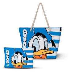 Disney Paperino Sailor-Borsa da Toilette Pochette Soleil, Blu