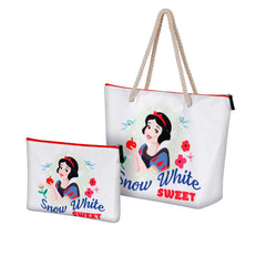 Disney Biancaneve Sweet-Borsa da Spiaggia Soleil, Bianco