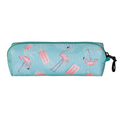 Oh My Pop! Ice Flamingo-Estuche Portatodo Cuadrado FAN 2.2, Turquesa