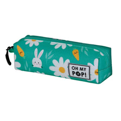 Oh My Pop! Blooming-FAN Square Pencil Case 2.2, Turquoise