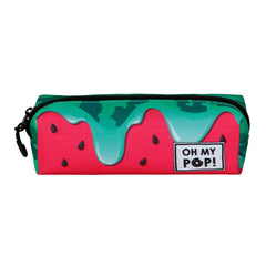 Oh My Pop! Melty Melon-Estuche Portatodo Cuadrado FAN 2.2, Verde