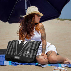 Wednesday Mercoledì Uniform-Borsa da Spiaggia Soleil, Nero