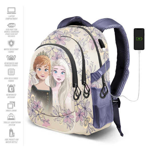 Disney La Reine des Neiges 2 (Frozen 2) Emotion-Sac à dos Running PLUS, Beige